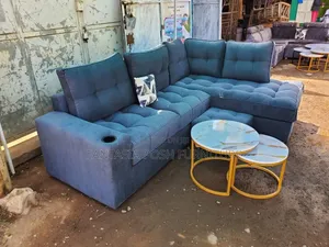 Blue L-Shaped Sofa for Sale in Nairobi/Syokimau