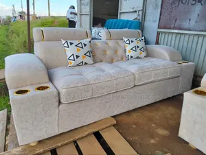 Cream 3-Seater Sofa