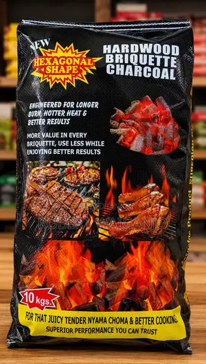Premium Hardwood Briquette Charcoal 10kg - Long Burning
