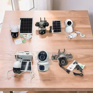 Stand Alone 4G Wifi Rotating Dual Triple Lens Solar Cameras Wholesale