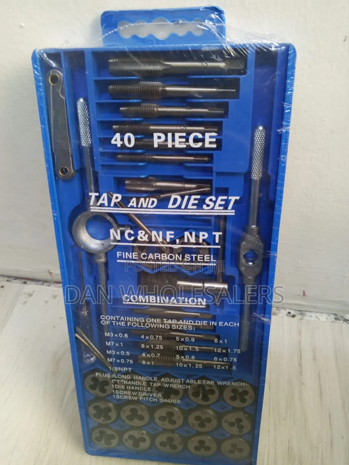 40pcs Metric Tap and Die Set M3 to M12 Threading Kit