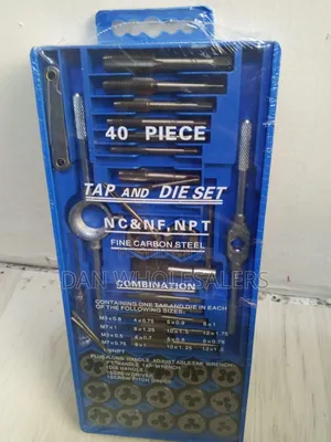 40pcs Metric Tap and Die Set M3 to M12 Threading Kit