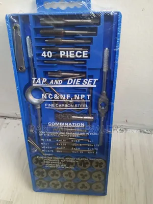 40 Piece Tap and Die Combination Set With Wrenches