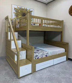 Double Decker Bunk Beds With Storage Cupboard