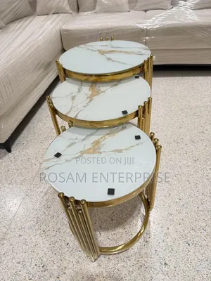 3 in 1 Pure Marble Coffee Table