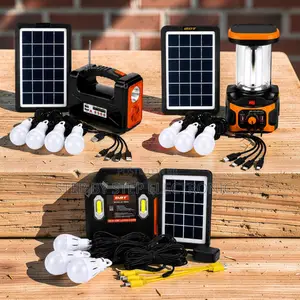 Lightweight Portable Home Solar Lighting System Kits With Led Bulbs