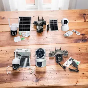 Two in One 4G Wifi Rotating Dual Triple Lens Solar Cameras Wholesale