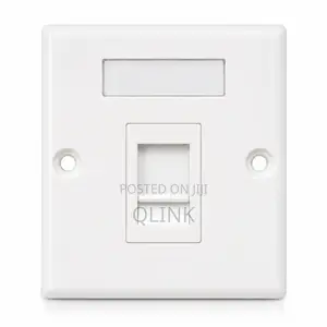 D-Link NFP-0WHI11 Single Faceplate withShutter ID Plate - White