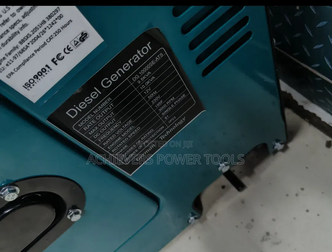 Quality 10kva Premier Generator Machine/Single Phase