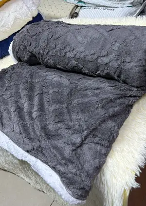 Gray Sharper Fleece Blankets