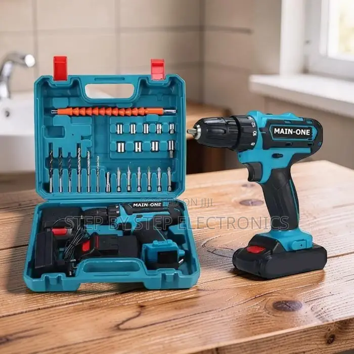 High Torque Output Main-One Cordless Drill With Free Drill Bits