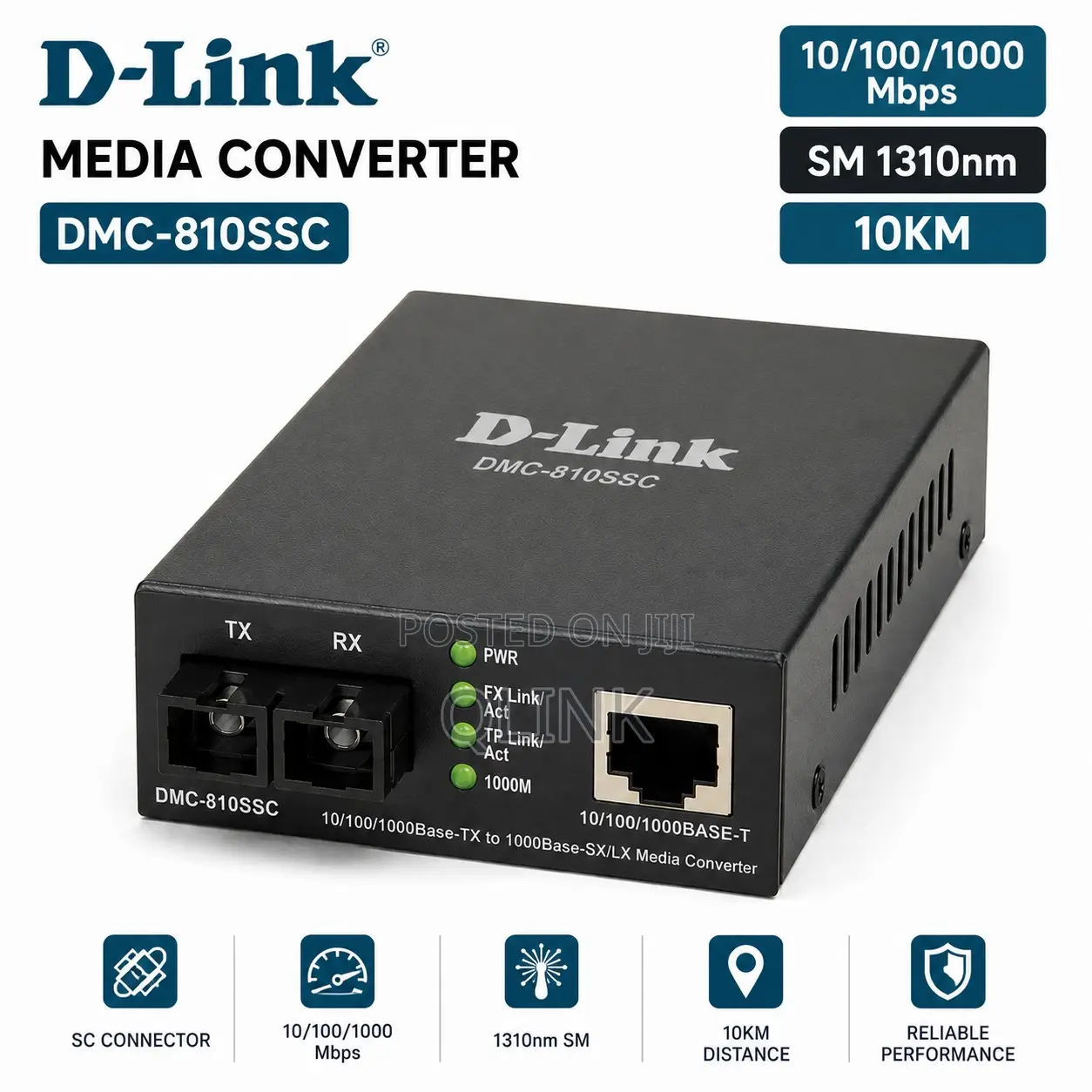D-Link DMC-810ssc 1310mm Sm 10km Sc