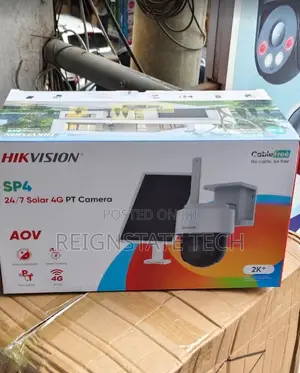 4MP Hikvision Outdoor Solar Powered 4G Simcard PTZ Camera
