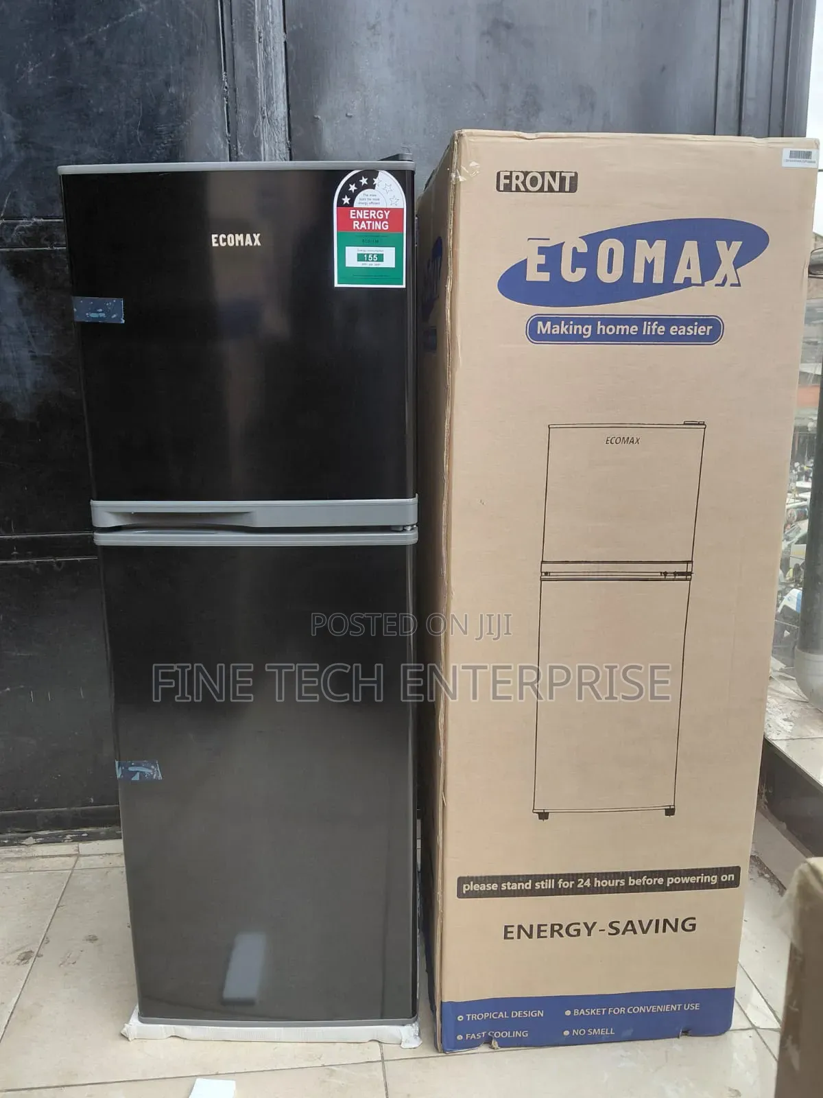 Ecomax 138 Litres Double Door Refrigerator With Handle