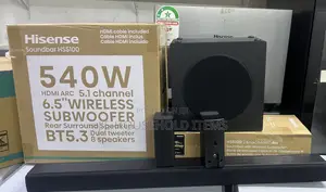 Hisense HS5100 540W 5.1 Channel Soundbar With Wireless Subwoofer