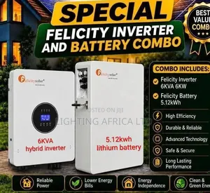 Felicity 6kva Hybrid Inverter 5.12kwh Lithium Battery Combo