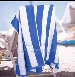 Classic Striped Cabana Towel – 100 × 150 Cm Resort Style Cotton Towel
