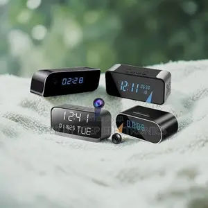 Audio Video Recorder Ultra HD WiFi Alarm Table Clock Hidden Spy Camera
