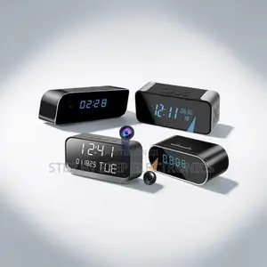Intelligent Ultra HD WiFi Alarm Table Clock Hidden Spy Camera