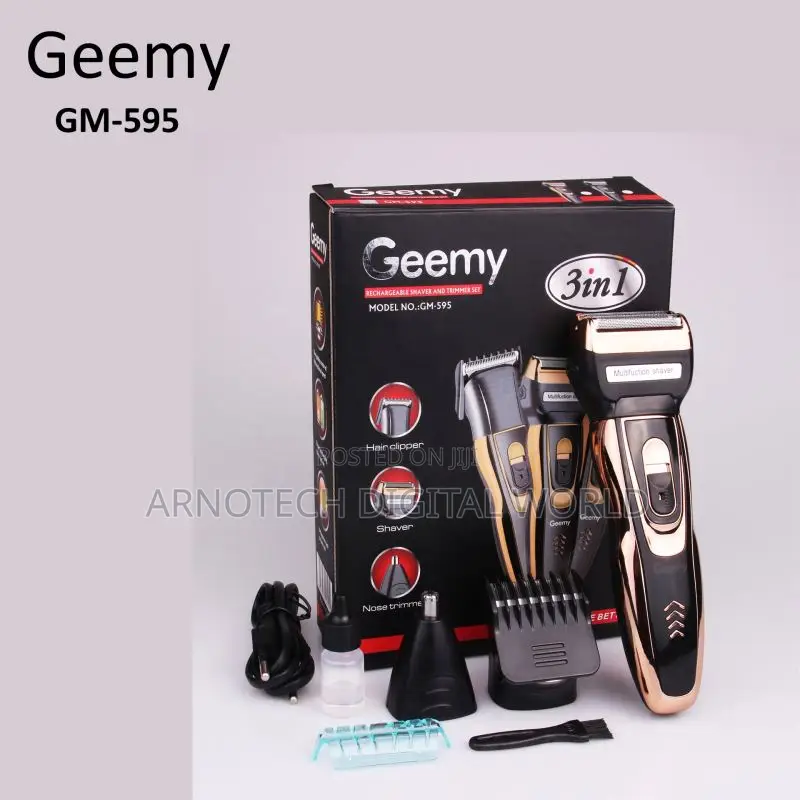 3-in-1 Rechargeable Shaver and Trimmer Set