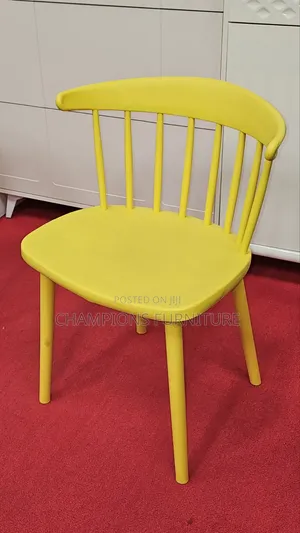 Yellow Spindle Back Chair