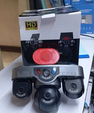 4G Solar CCTV Camera Triple Lens 360° PTZ Wireless