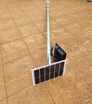 400watts Solar Floodlight Complete With 3 Meters Mounting Pole.