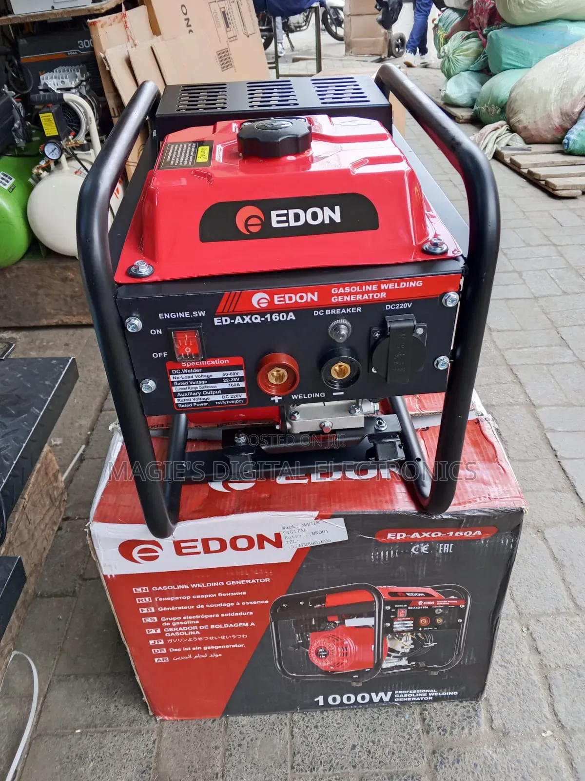 Top Resilient 160A Edon Welding Generator Machine