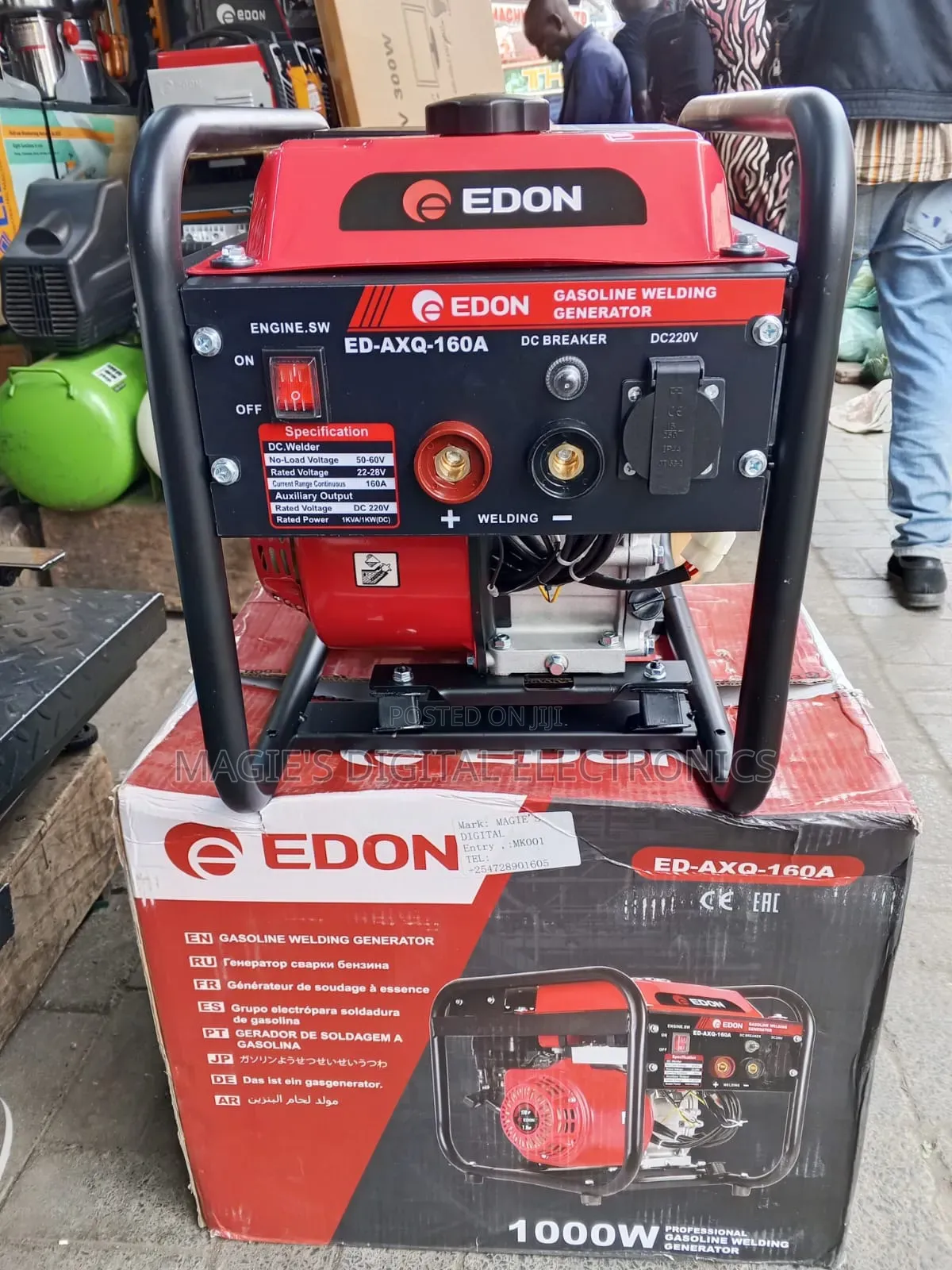 Top Resilient 160A Edon Welding Generator Machine