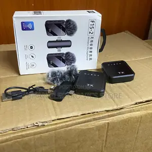 Type-C 3-in-1 Universal F11-2 Dual Wireless Neck Mic Vlogging