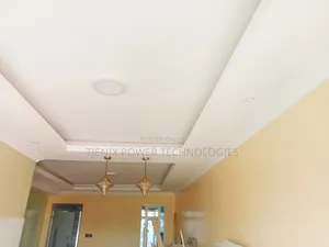 Interior Warm Lighting on Gypsum Ceiling