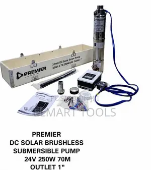 Premier 250W DC Solar Brushless Submersible Pump 70M