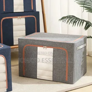 66L Foldable Wardrobe Storage Box Clear Window Clothes Organizer