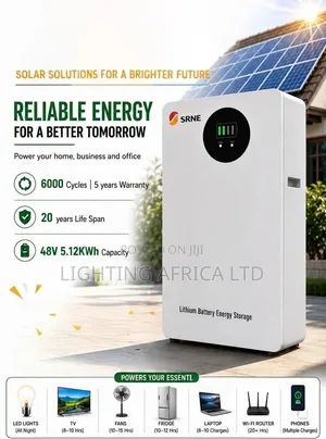 SRNE 5.12kwh - 48v (100Ah) Lithium Ion Solar Battery