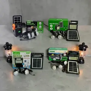 Sturdy Portable Home Solar Lighting System Kits With Led Bulbs