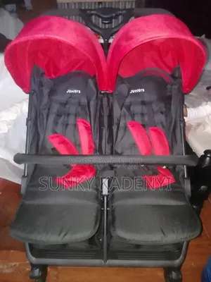 Brand New Double Baby Stroller for Twins-Red and Black