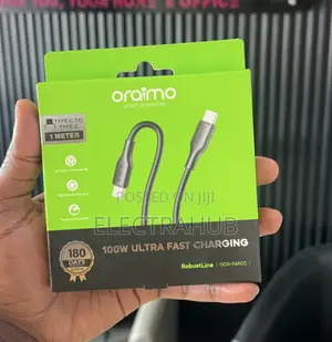 Oraimo Robustline 100w Type C to Type-C Fast Charging *5a* Data Cable