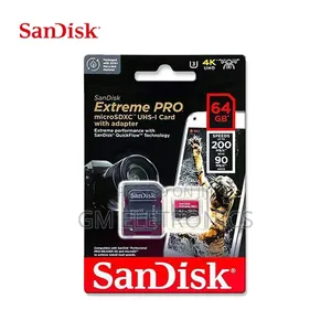 Genuine Sandisk 64gb Extreme Pro Micros 200mb/S Read 90mb/S