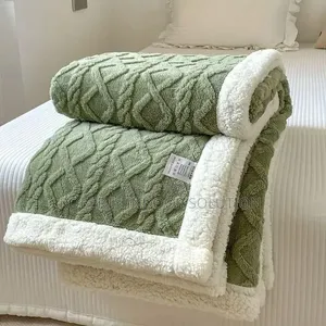 Warm Fleece Sherpa Throw Blanket