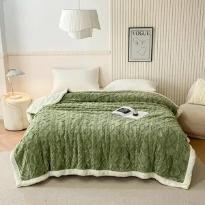 Warm Fleece Sherpa Throw Blanket