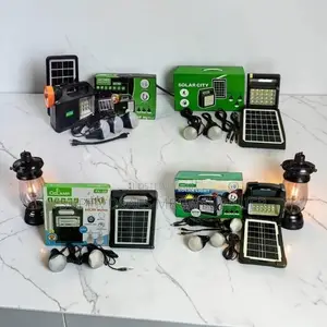 Travel-Friendly Portable Home Solar Lighting System Kits Led Bulbs