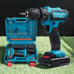 Professional-Grade Main-One Cordless Drill With Free Drill Bits
