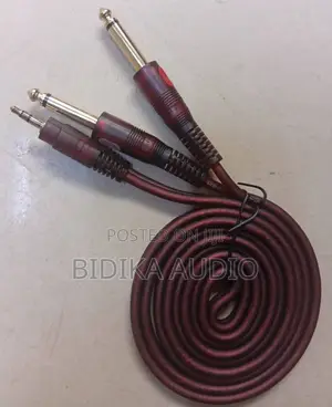 3.5mm Stereo Mini-Jack to Dual 6.35mm (1/4") TS Mono Audio Breakout C