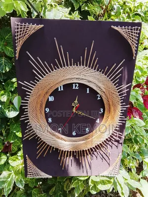 Handcrafted Art Wall Clock - "Put God First" | Unique Home Decor