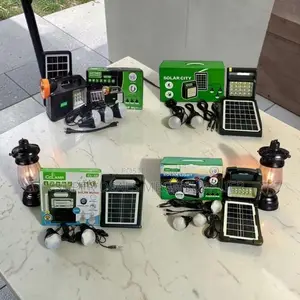 Off-Grid Friendly Portable Home Solar Lighting System Kits Led Bulbs