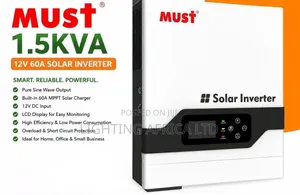 Must 1.5kva - 12v Hybrid Solar Inverter 60A MPPT Controller.