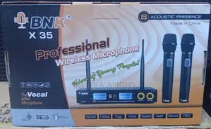 BNK X 35 Professional Cordless Microphone System – Dual UHF Mics For