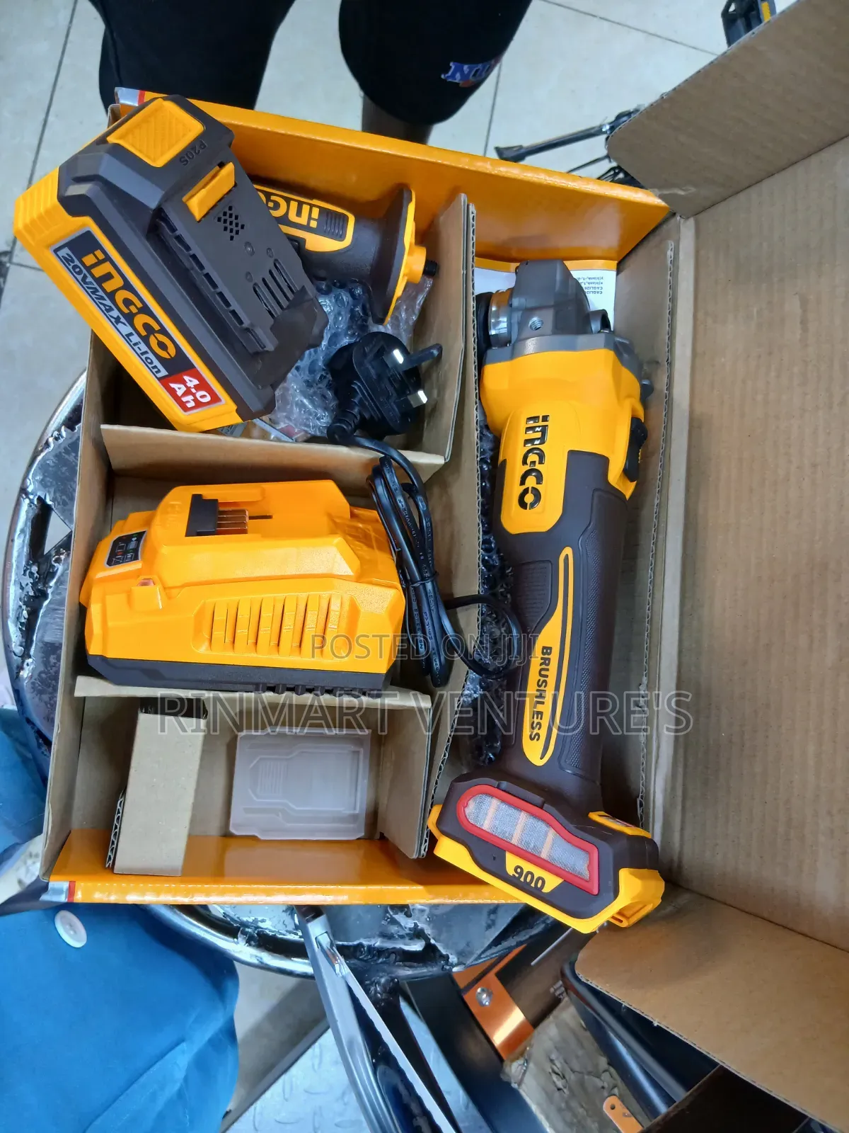 New Ingco Cordless Grinder 20v 4.0Ah