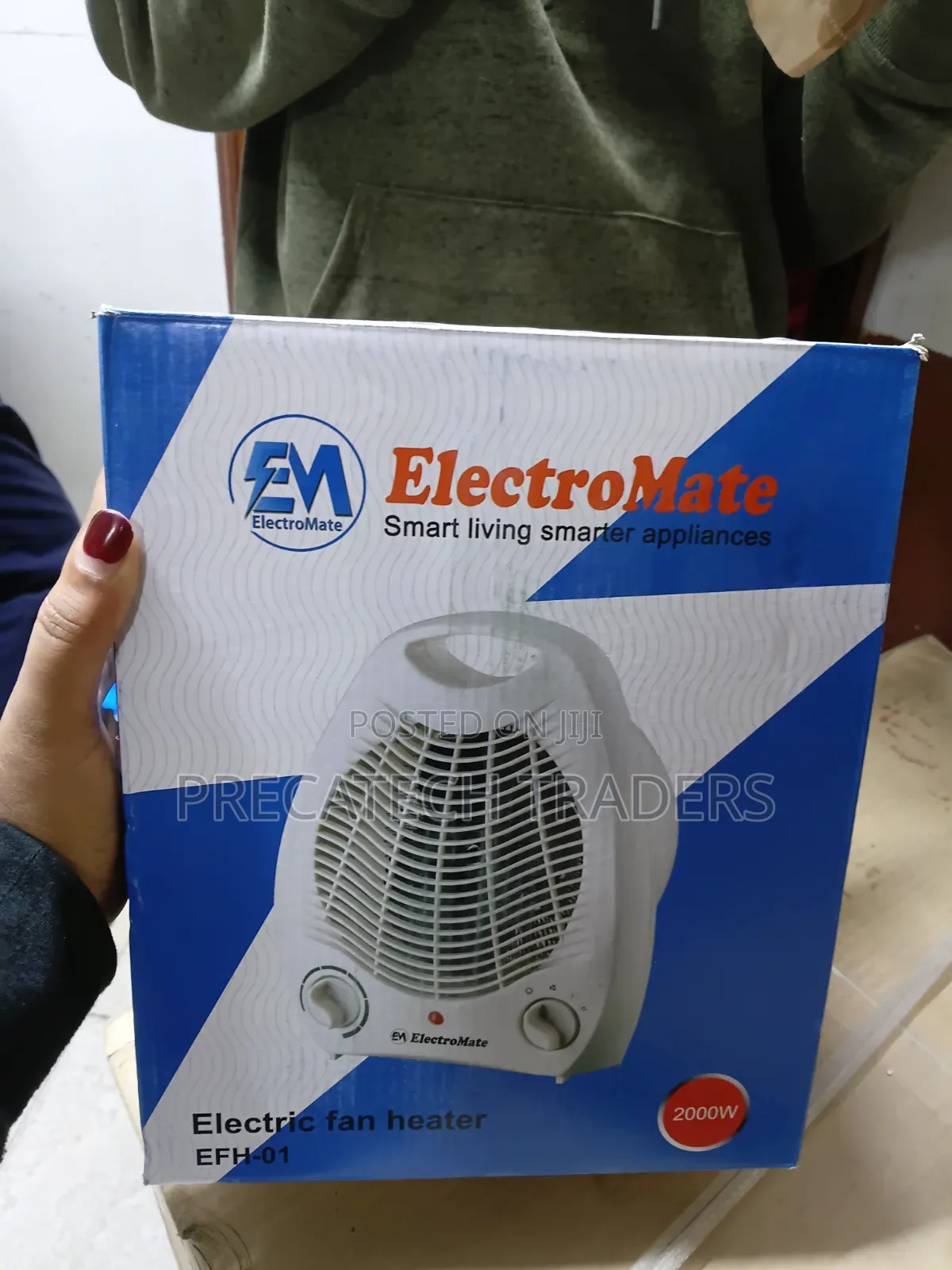 ElectroMate EFH-01 Portable Fan Heater 2000W