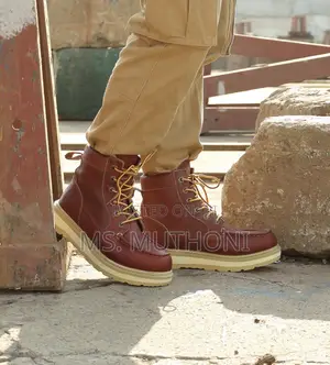 Premium Leather Moc-Toe Work / Streetwear Boots Size 40-46